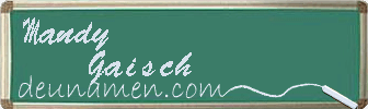 Mandy Gaisch Visitenkarte